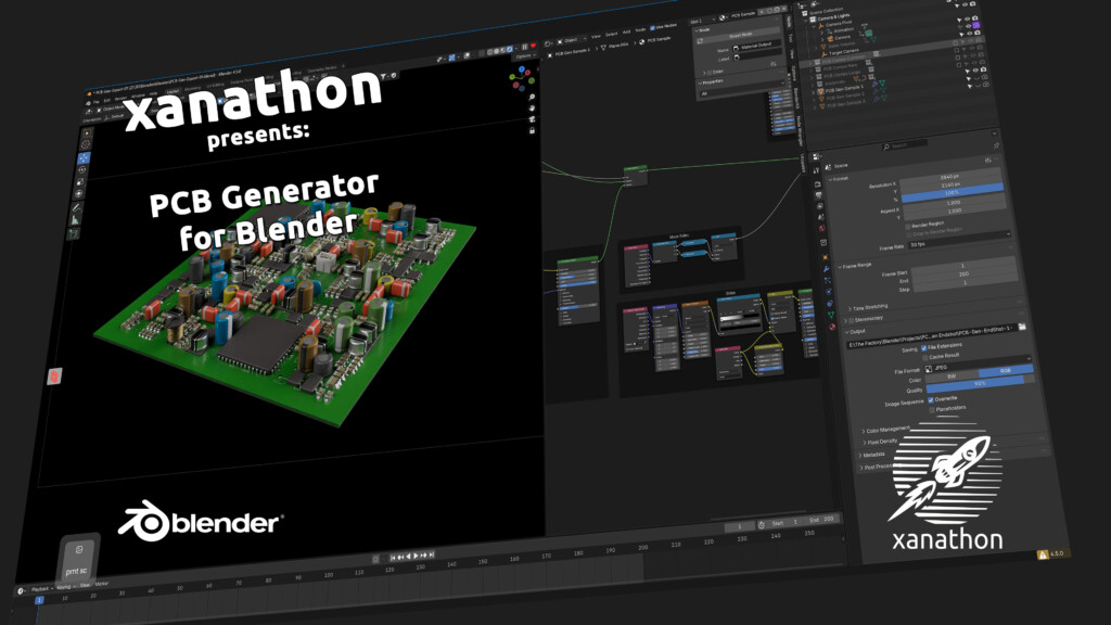 Title card for youtube, Blender UI in the background, video title in the foreground, ut's the same a sthe title of this post